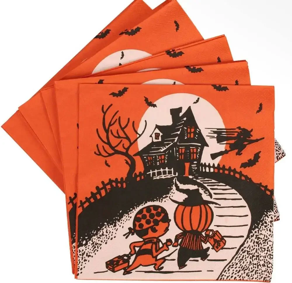 Vintage Halloween Trick or Treat Paper Napkins